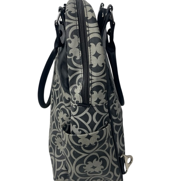 Petunia Pickle Bottom Baby Diaper Bag Black Grey - Picture 6 of 11